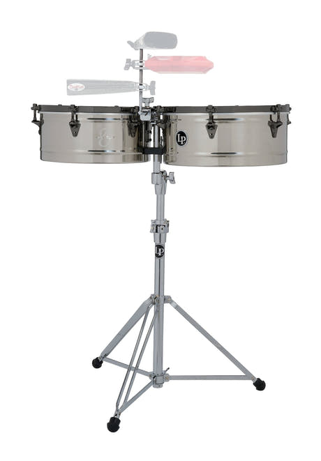 Latin Percussion Timbales E-Class Stainless Steel - 14"/15" (LP1415-EC)