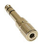 Adaptateur Jack Stéréo 3,5mm vers Jack Stéréo 6,3mm (Or)