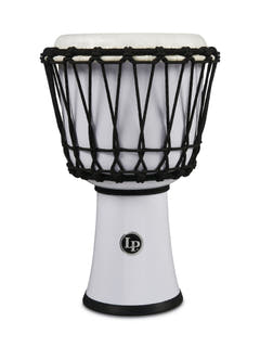 Djembe Latin Percussion World 7-inch accordage par corde Circle - White (LP1607WH)
