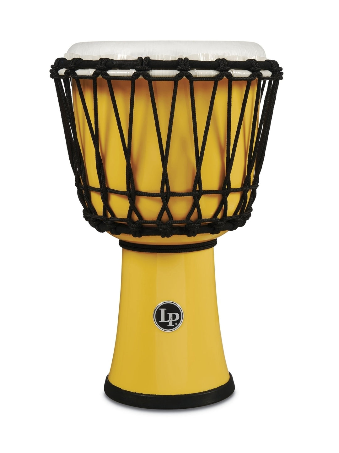 Latin Percussion Djembés World 7-inch Circle accordés par corde - Yellow (LP1607YL)
