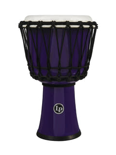 Latin Percussion Djembés World 7-inch Circle accordés par corde - Purple (LP1607PL)