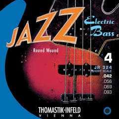 Thomastik-Infeld cordes de basse électrique Jazz Bass series nickel à filet rond roundcore - Set (JR324)
