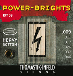 Cordes Thomastik-Infeld pour guitare électrique Power Brights Series - set 009 heavy (RP109)