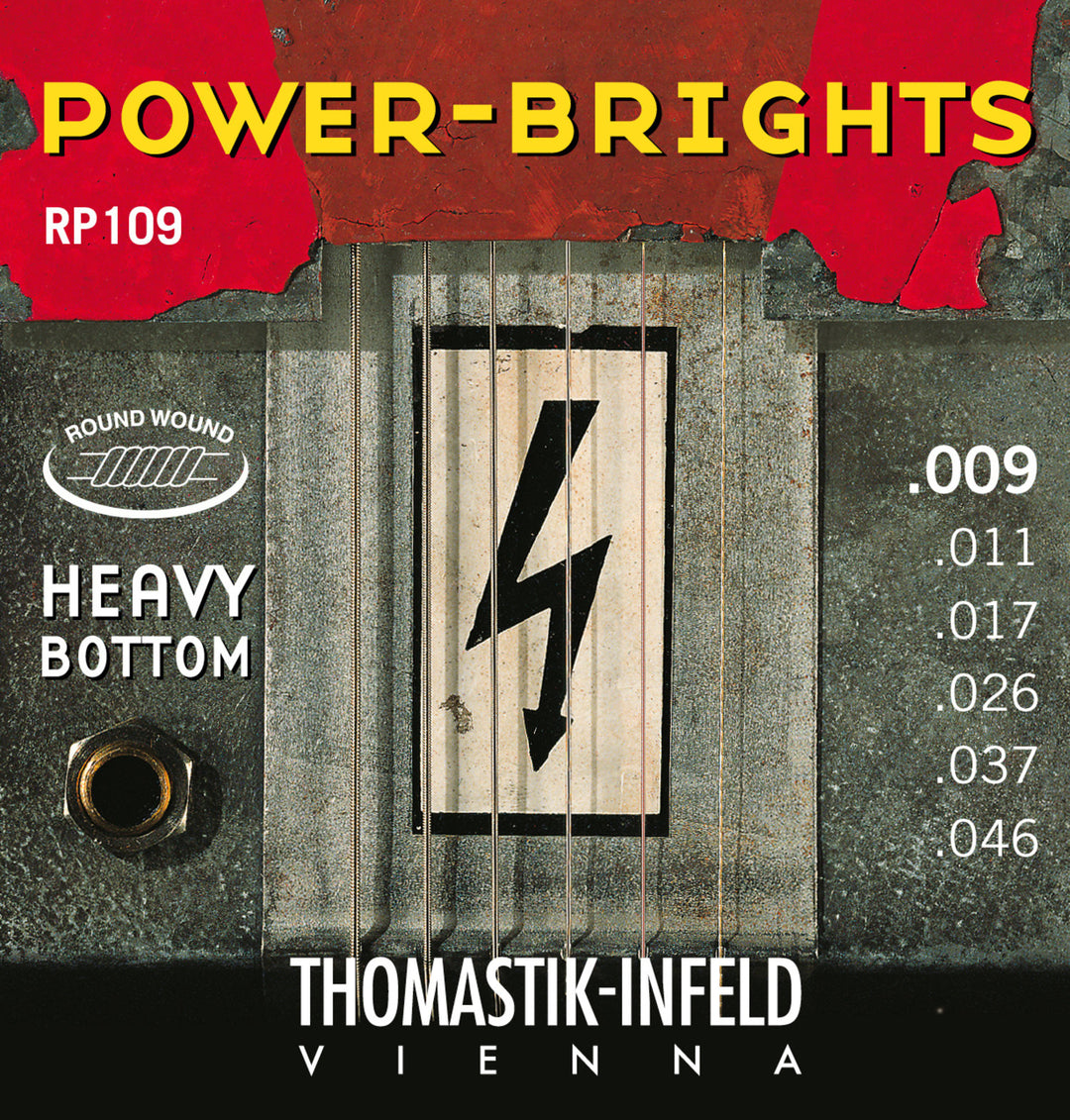 Cordes Thomastik-Infeld pour guitare électrique Power Brights Series - set 009 heavy (RP109)