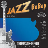 Thomastik-Infeld cordes pour guitare électrique Jazz BeBob series nickel round wound - Set 014rw (BB114)