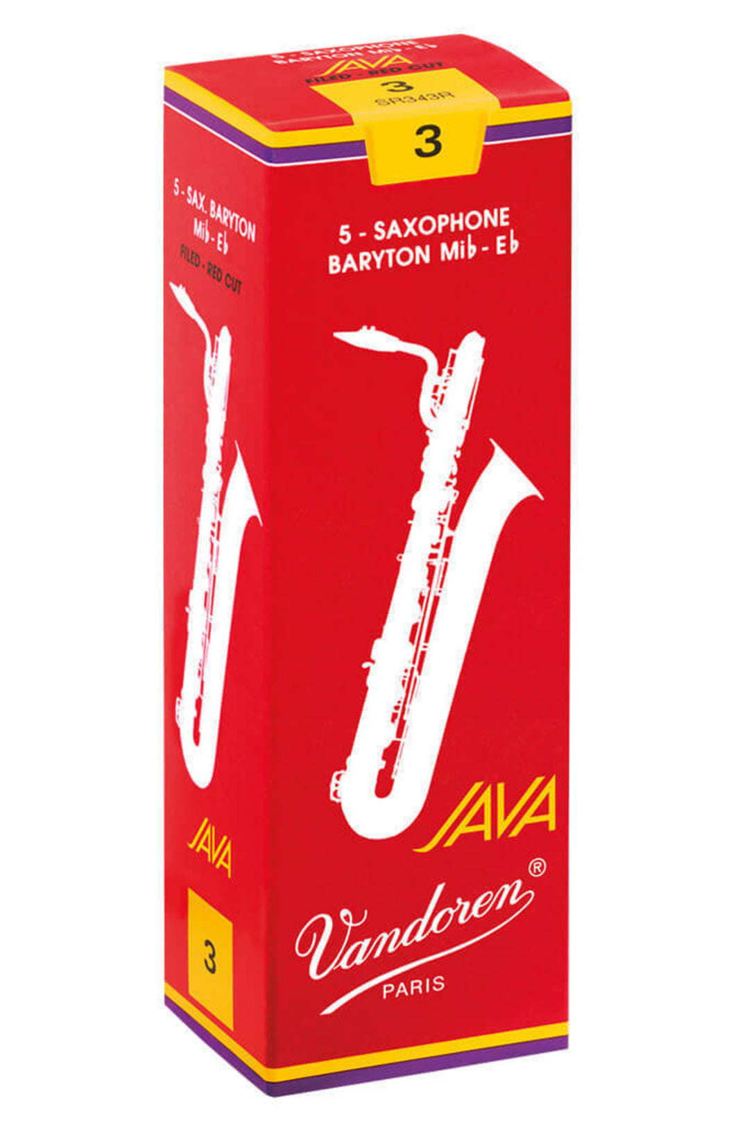 Vandoren anches de saxophone baryton Java Filed Red - 3