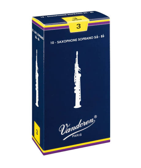 Vandoren Anches de saxophone soprano Traditionnelles - 3 1/2