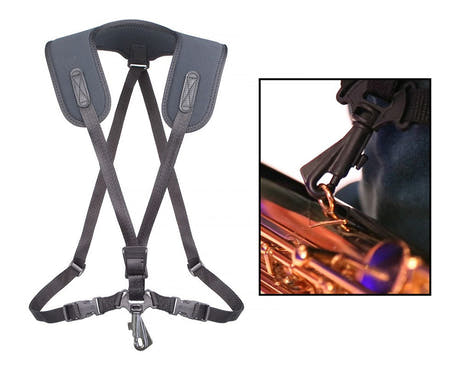 Neotech Super Harness harnais pour saxophone junior, 31,8-40,6 cm, crochet en plastique