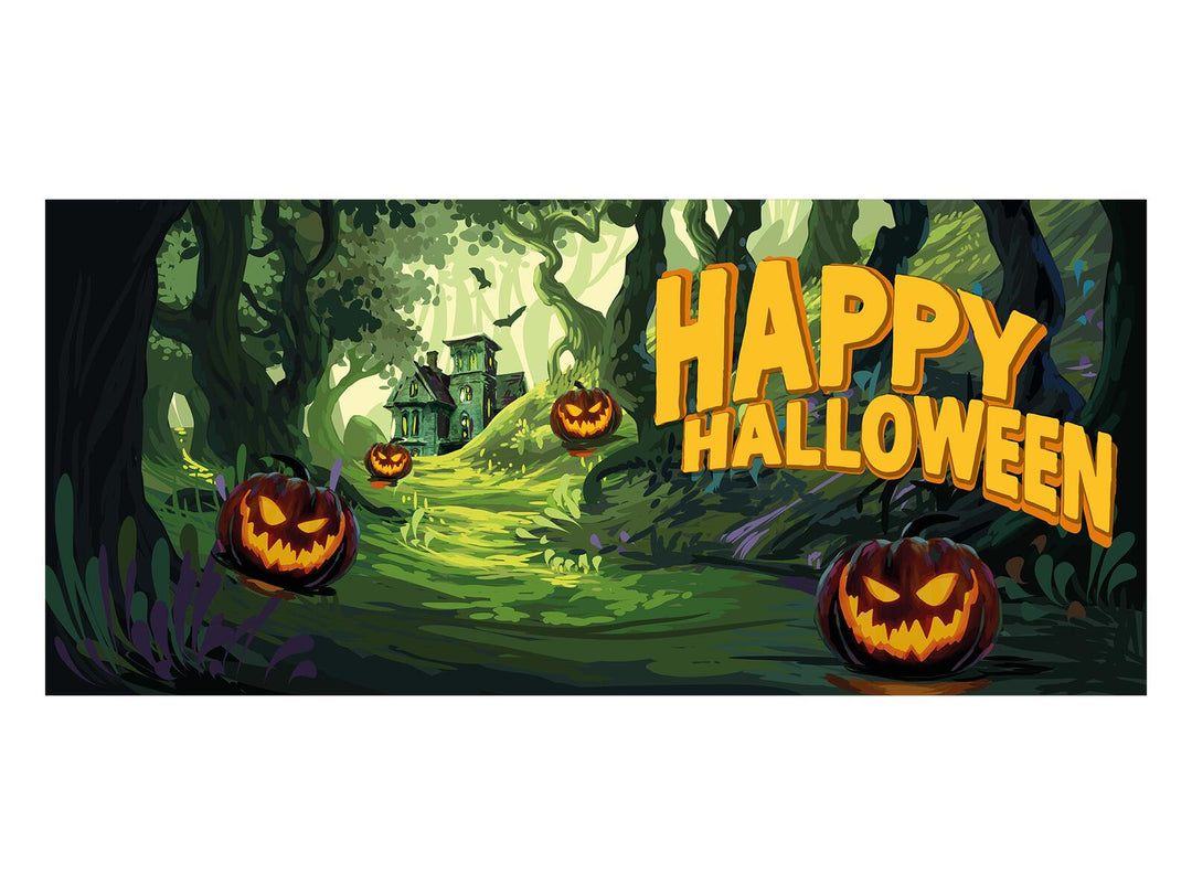 Halloween-banner Haunted Forest, XXL, 400x180 cm