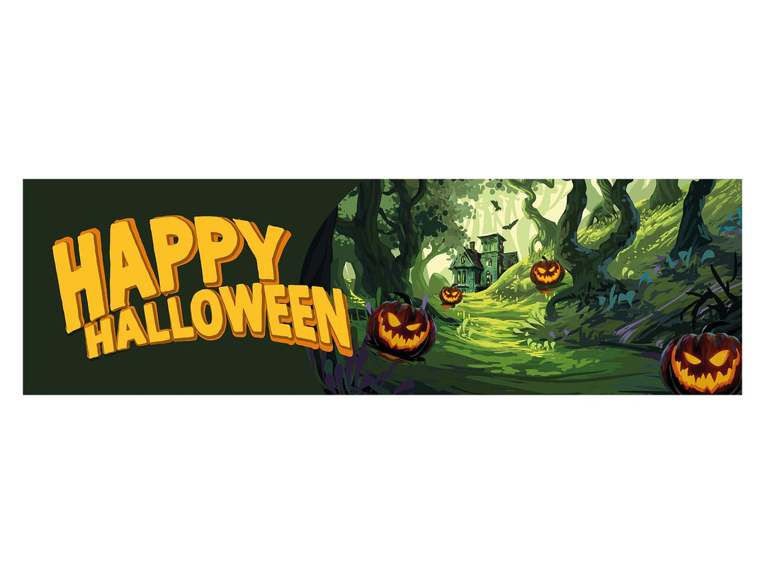 Halloween-banner Haunted Forest, XL, 300x90 cm