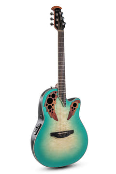 Guitares électro-acoustique Ovation Celebrity Elite Plus Mid Cutaway - Mintburst (CE44X-9B-G)