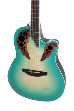 Guitares électro-acoustique Ovation Celebrity Elite Plus Mid Cutaway - Mintburst (CE44X-9B-G)