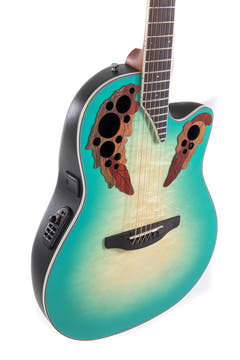 Guitares électro-acoustique Ovation Celebrity Elite Plus Mid Cutaway - Mintburst (CE44X-9B-G)