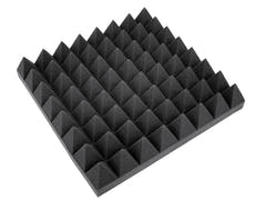 OMNITRONIC mousse acoustique, pyramide 100mm, 50x50cm