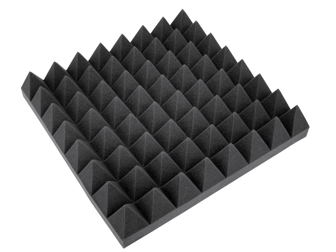 OMNITRONIC mousse acoustique, pyramide 100mm, 50x50cm