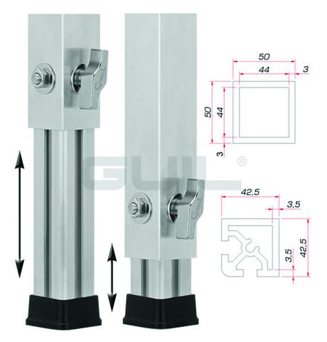 GUIL PTA-440/40-60 Telescopic foot