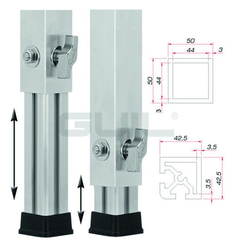 GUIL PTA-440/40-60 Telescopic foot