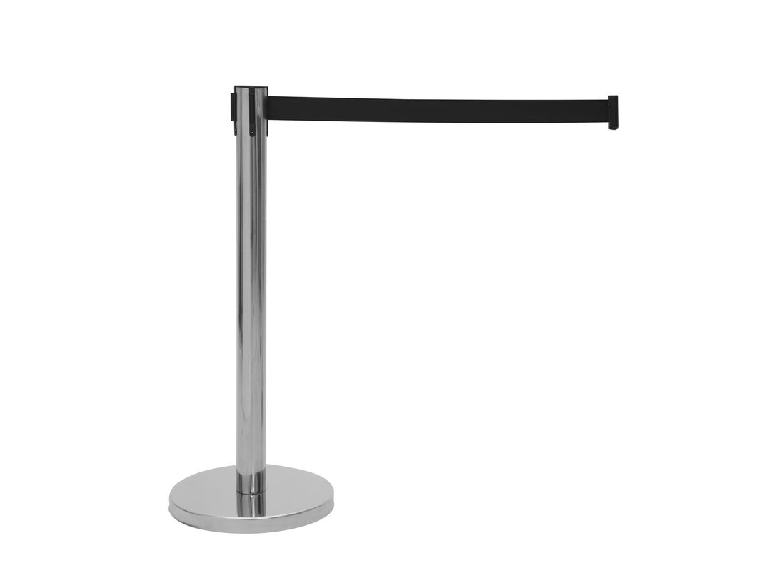 EUROLITE Système de barrières avec sangle noire rétractable