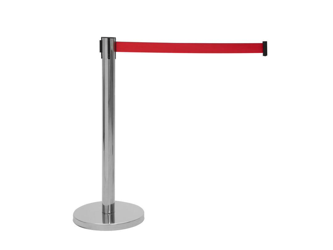 EUROLITE Système de barrières avec sangle rétractable rouge