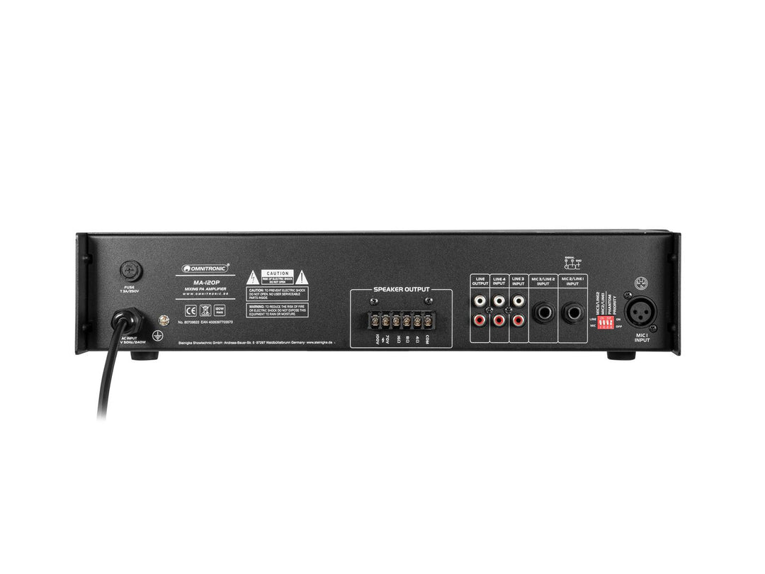 Amplificateur de mixage PA OMNITRONIC MA-120P