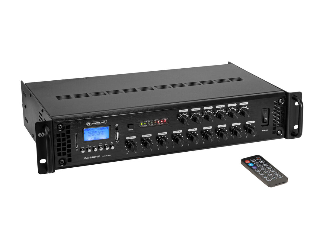 Amplificateur de mixage PA OMNITRONIC MAVZ-60.6P