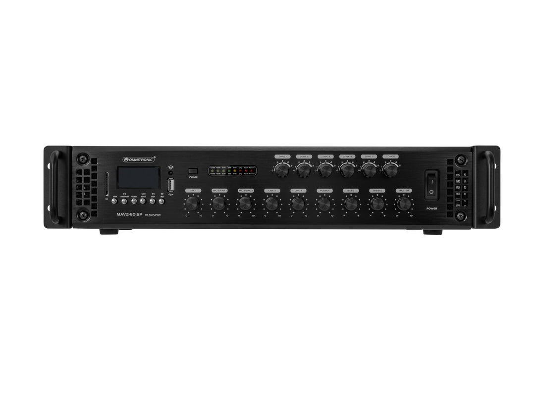 Amplificateur de mixage PA OMNITRONIC MAVZ-60.6P