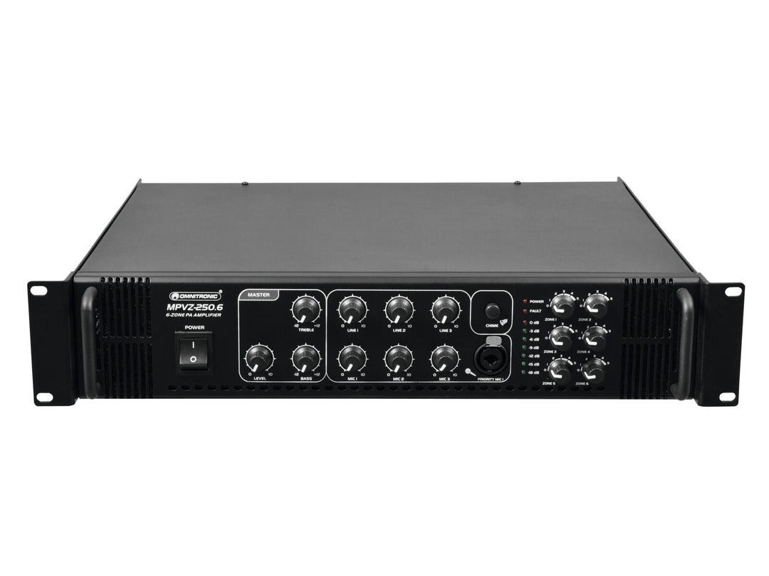 OMNITRONIC MPVZ-250.6 Amplificateur de mixage PA