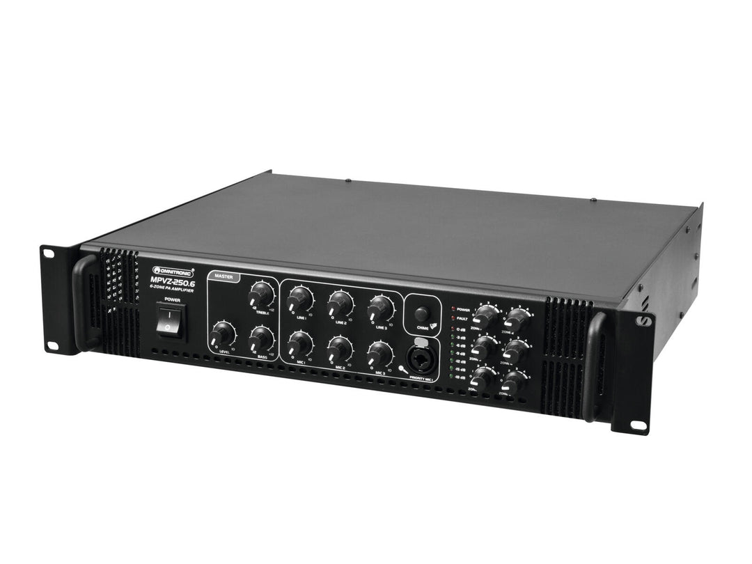OMNITRONIC MPVZ-250.6 Amplificateur de mixage PA
