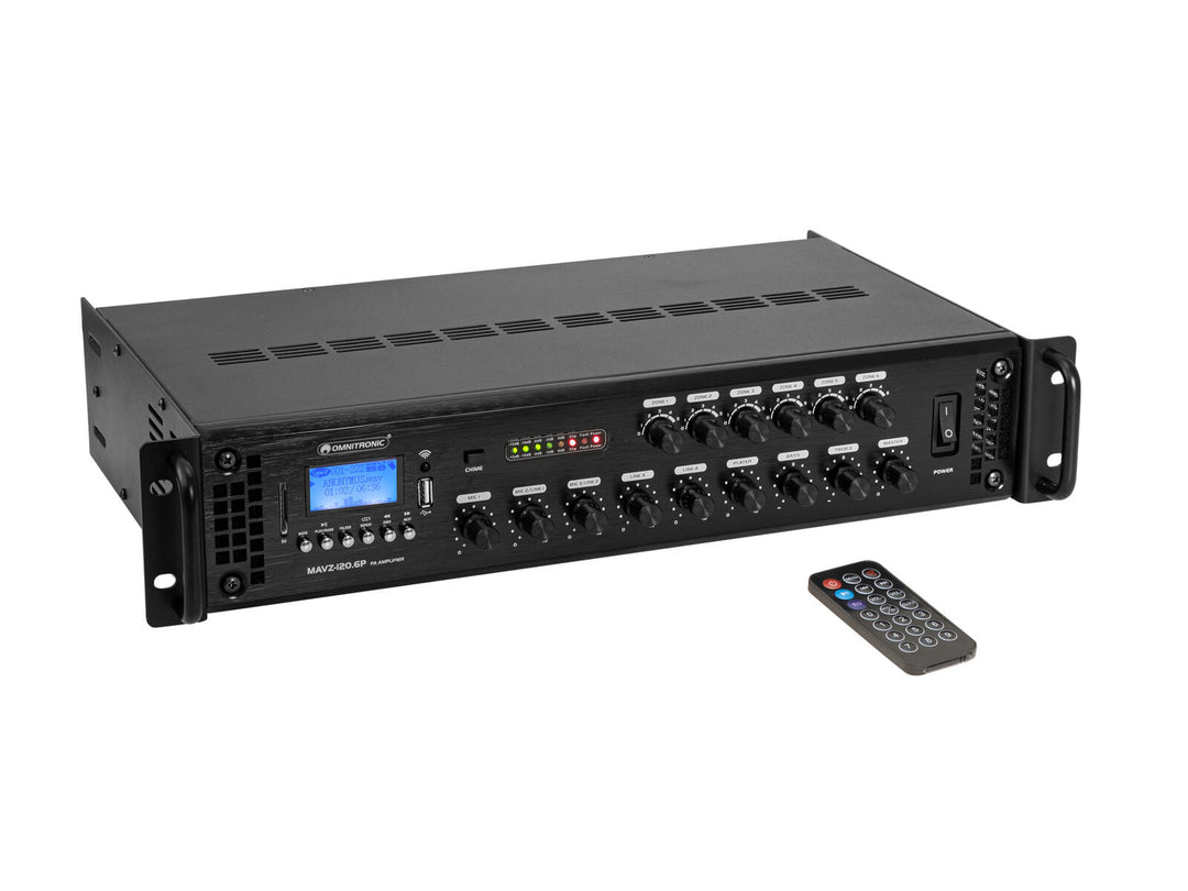 OMNITRONIC MAVZ-120.6P amplificateur de mixage PA