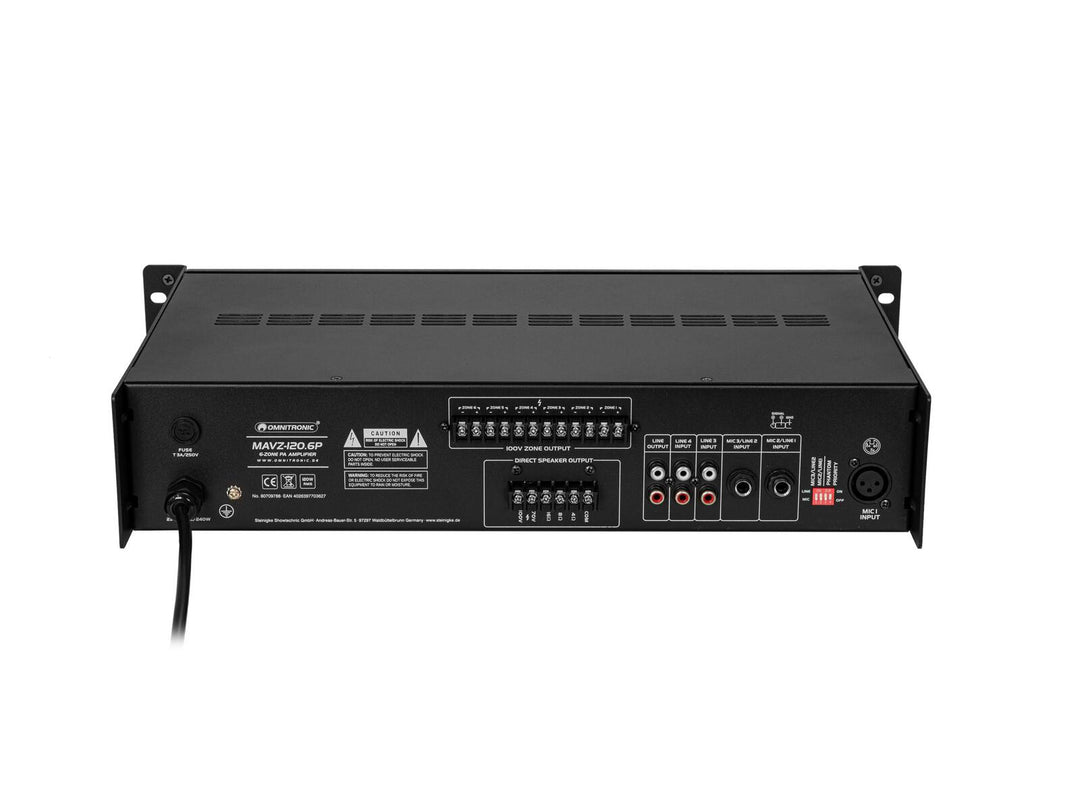 OMNITRONIC MAVZ-120.6P amplificateur de mixage PA