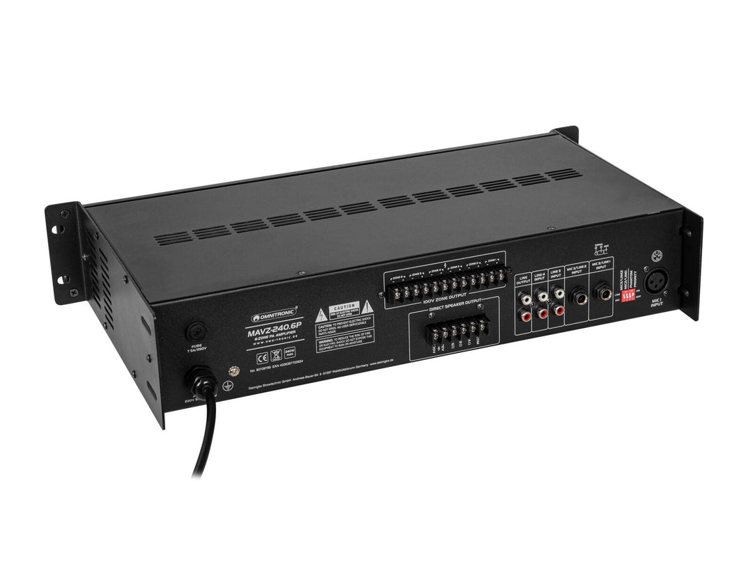 OMNITRONIC MAVZ-240.6P amplificateur de mixage PA