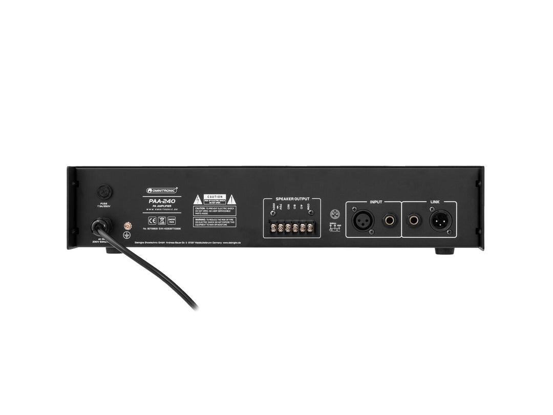 Amplificateur de sonorisation OMNITRONIC PAA-240