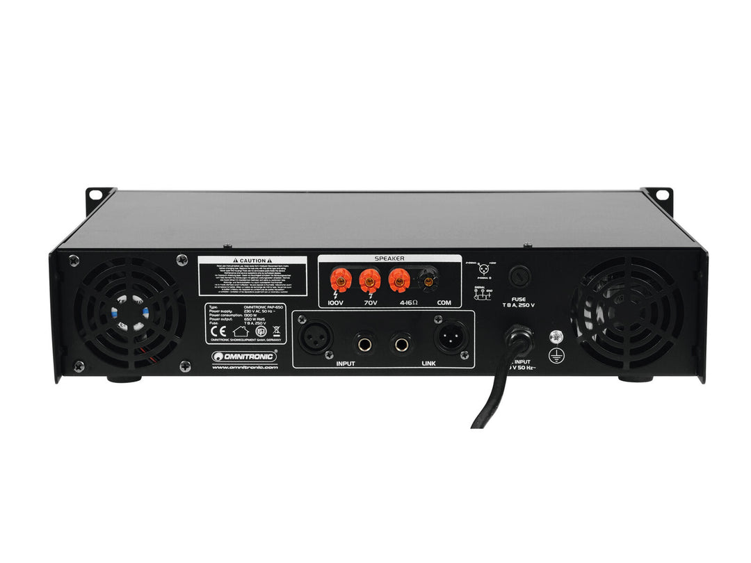 OMNITRONIC PAP-650 amplificateur PA