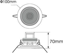 OMNITRONIC CS-2.5G Enceinte plafond dorée