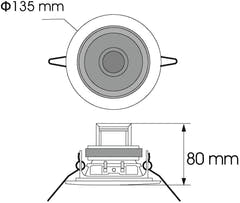 Haut-parleur de plafond OMNITRONIC CS-4S noir