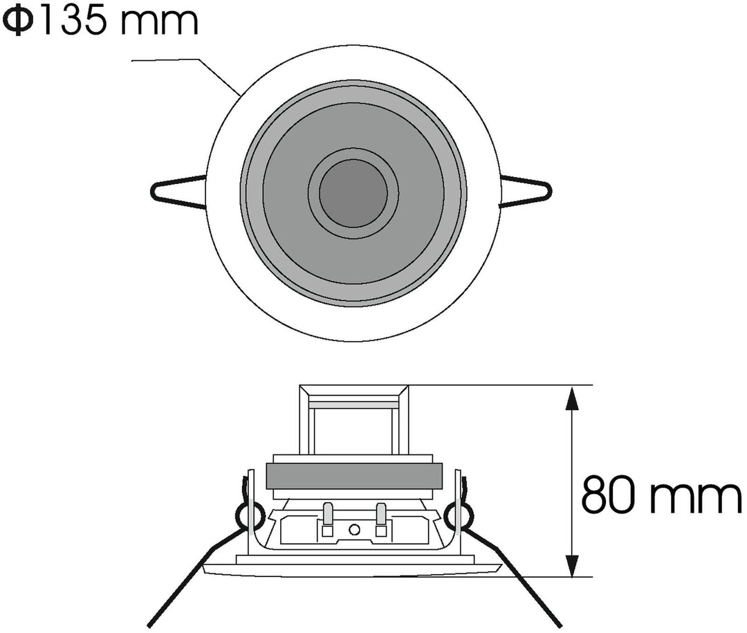 Haut-parleur de plafond OMNITRONIC CS-4S noir