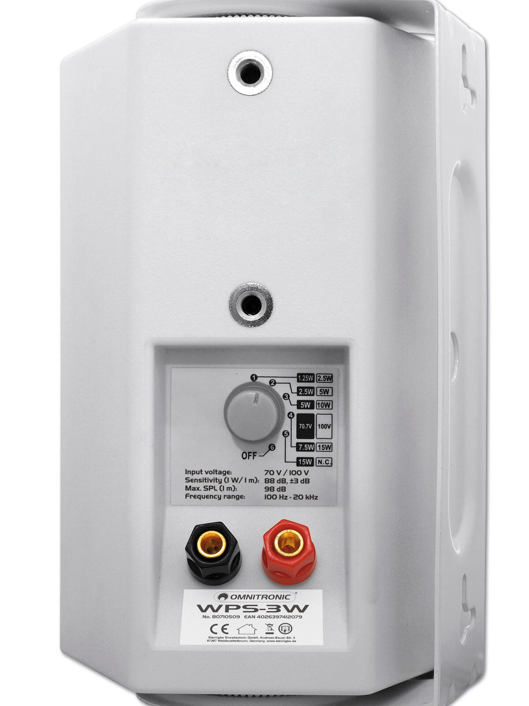 OMNITRONIC Enceinte murale PA WPS-3W