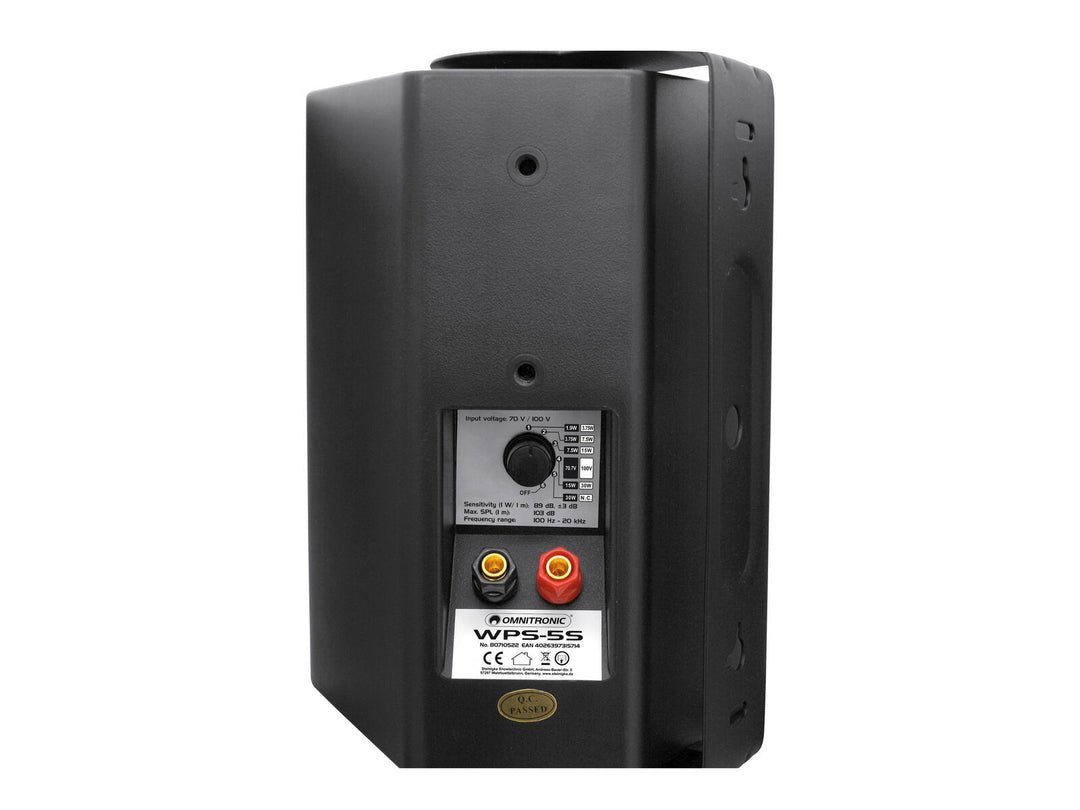 OMNITRONIC WPS-5S enceinte murale PA