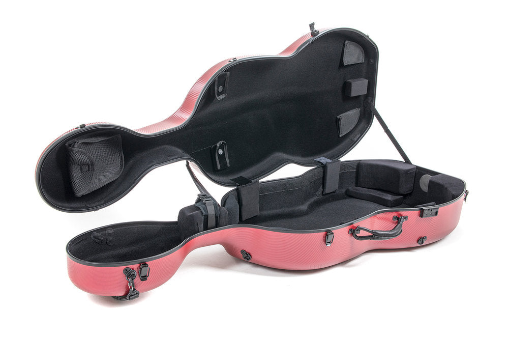 Étui de violoncelle GEWA Polycarbonate 4.6 4/4, rouge, Rolly