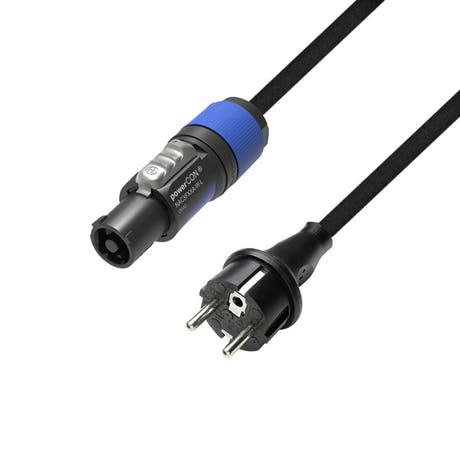 Adam Hall Cables 5 STAR PCON 0300 - Strømkabel | Neutrik powerCON® til CEE 7/7 med Titanex®-ledning | 3 m