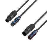 Adam Hall Cables 5 STAR H TCON D 0300 - Hybridkabel | Strøm & DMX | Neutrik® XLR 3-polet x TRUE1® | 3 m