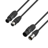 Adam Hall-kabler 5 STAR H TCON 5D 0150 IP65 - hybridkabel | strøm og DMX | Neutrik® XLR 5-polet IP65 x TRUE1® | 1,5 m