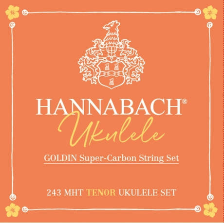 Hannabach 243MHT Goldin jeu de cordes pour ukulélé ténor