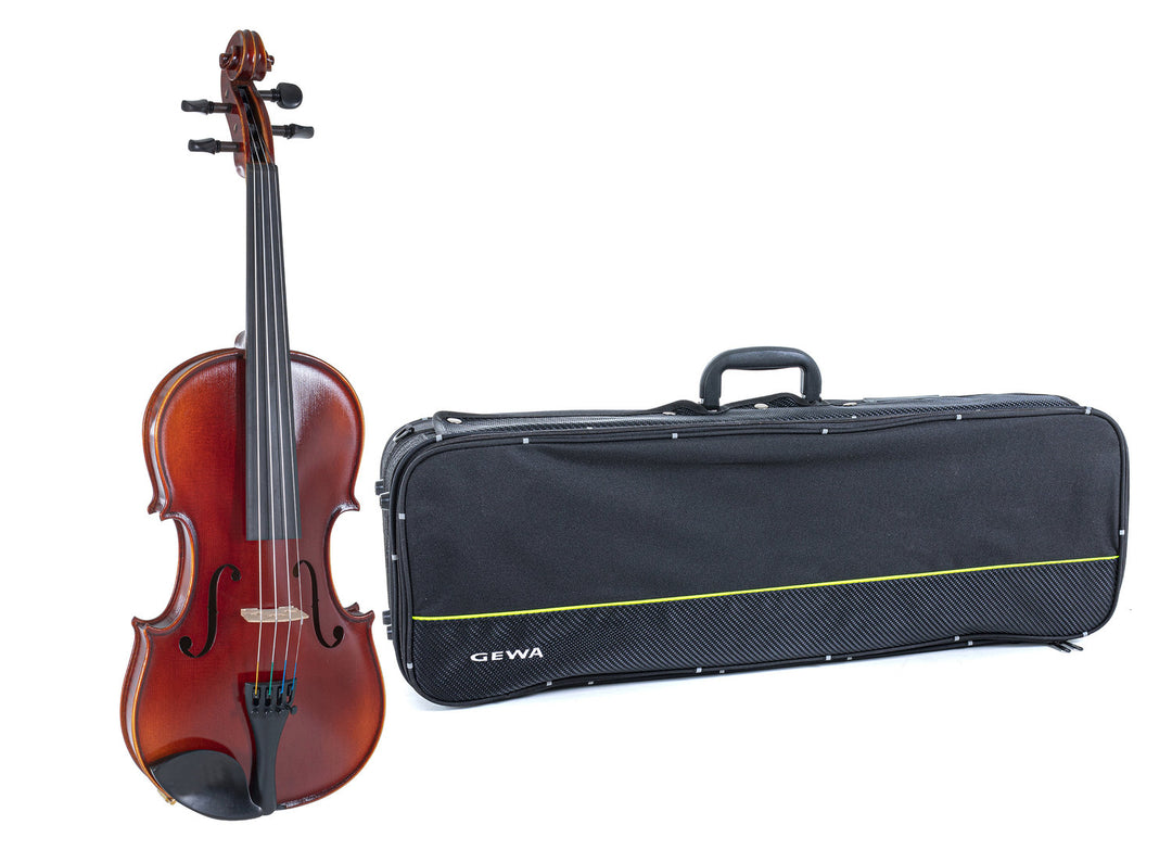 GEWA Violons Ideale - 1/2 (Prêt à jouer, étui pour violon inclus, sans archet, avec cordes Larsen Aurora, sécurisé pour le transport)
