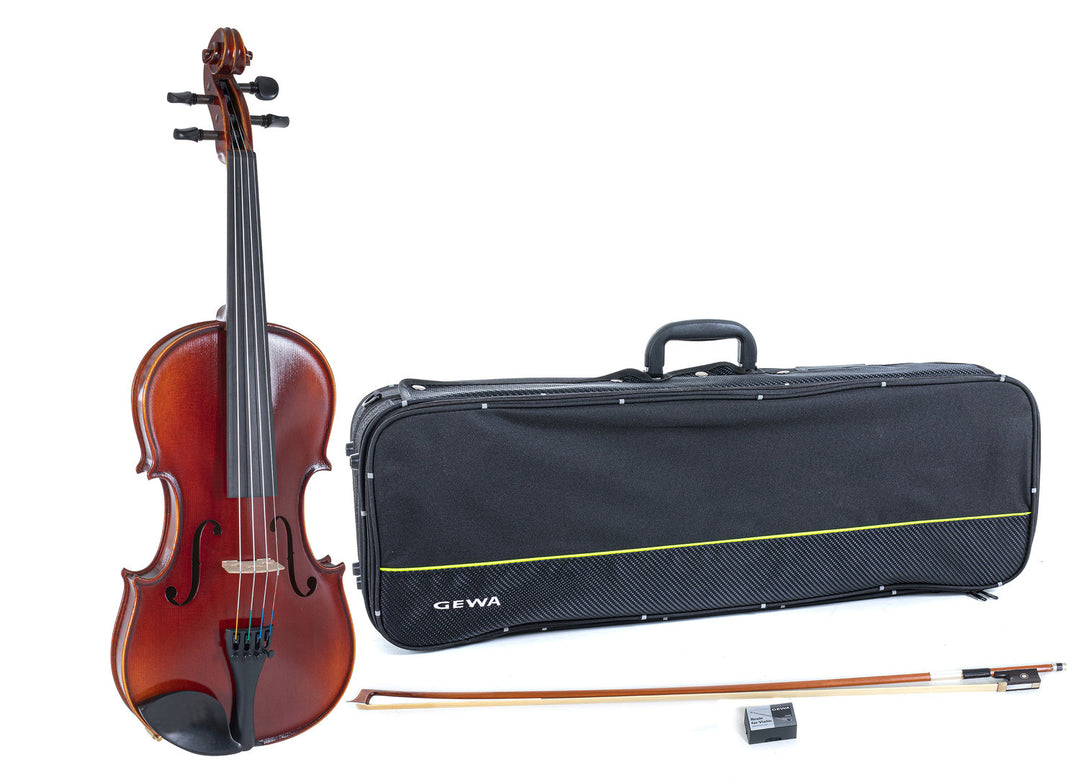 GEWA Violons Ideale - 1/4 (Prêt à jouer, étui pour violon, archet en massaranduba, cordes Larsen Aurora inclus, sécurisé pour le transport)