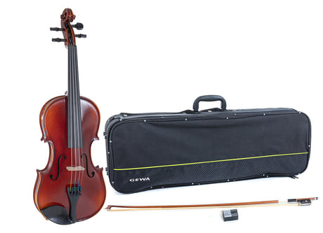 GEWA Violons Ideale - 1/2 (Prêt à jouer, étui de violon, archet en Massaranduba et cordes Larsen Aurora inclus, sécurisé pour le transport)