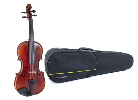 GEWA Violons Ideale - 4/4 (Prêt à jouer avec étui moulé, sans archet, avec cordes Larsen Aurora)