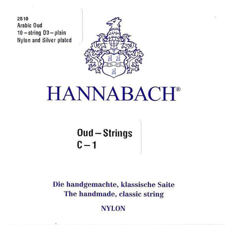 Hannabach Cordes de oud Arabic Aoud Nylon - 10 cordes (2510)