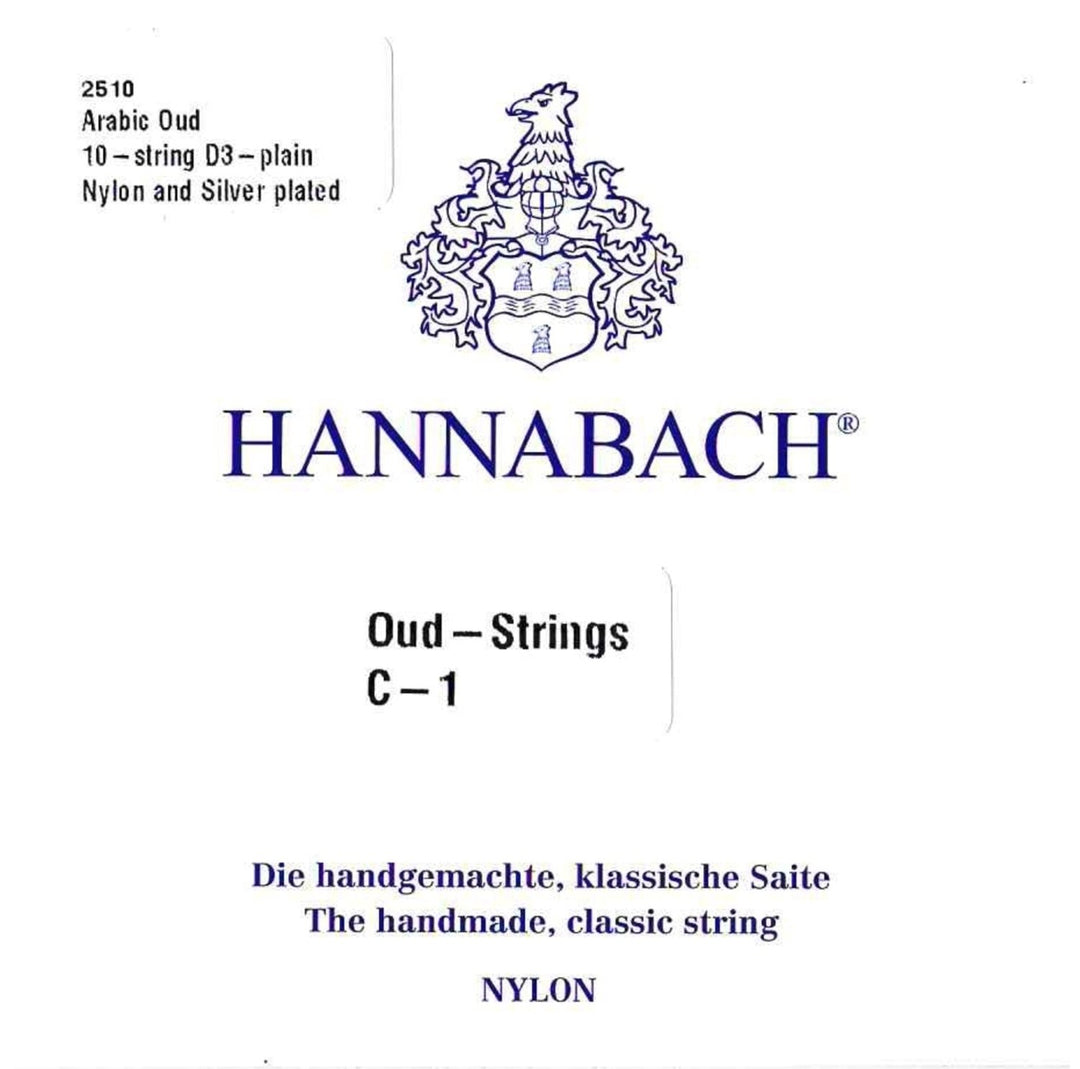 Hannabach Cordes de oud Arabic Aoud Nylon - 10 cordes (2510)