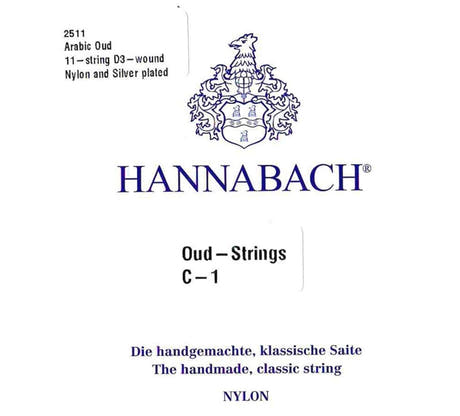 Hannabach cordes de Oud Arabic Aoud Nylon - 11 cordes (2511)
